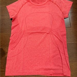 Red lululemon Athletic swiftly tech T-Shirt